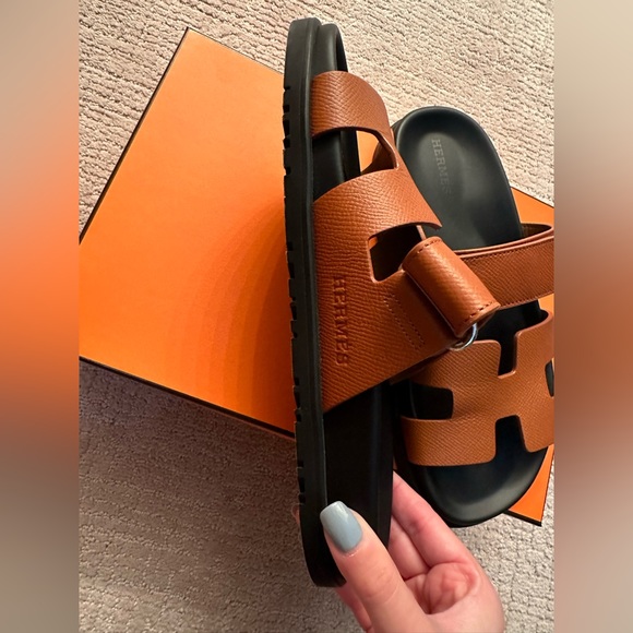 Hermes chypre natural color with pebbled leather - Picture 3 of 7